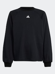 Черный - adidas Street Jam круглый вырез свитшот - Изображение 7 из 7