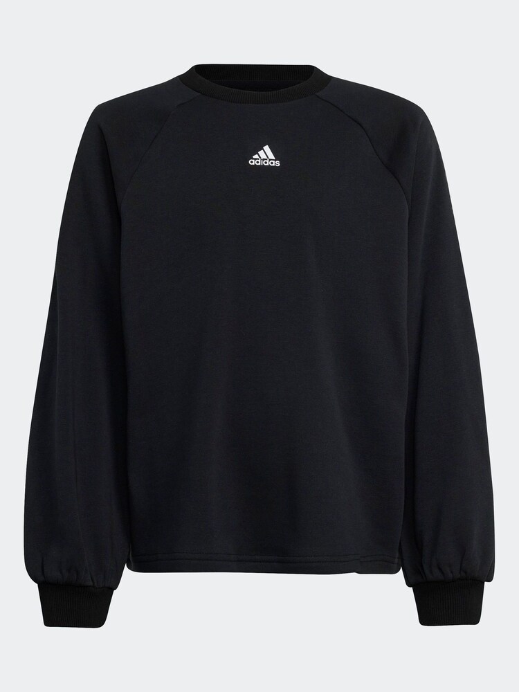 Черный - adidas Street Jam круглый вырез свитшот - Изображение 7 из 7