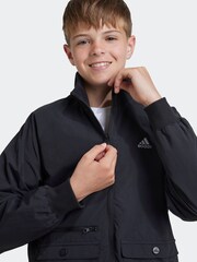 adidas Black Street Jam Woven Cargo Jacket Kids - Image 5 of 6