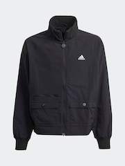 adidas Black Street Jam Woven Cargo Jacket Kids - Image 6 of 6
