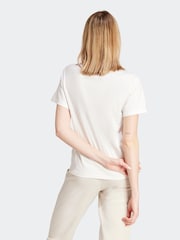 adidas White Animal Print 100% Cotton T-Shirt - Image 2 of 6