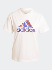 adidas White Animal Print 100% Cotton T-Shirt - Image 6 of 6