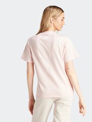 adidas Pink 100% Cotton Future Icons Logo T-Shirt - Image 2 of 7