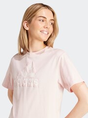 adidas Pink 100% Cotton Future Icons Logo T-Shirt - Image 4 of 7
