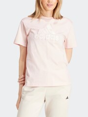 adidas Pink 100% Cotton Future Icons Logo T-Shirt - Image 5 of 7