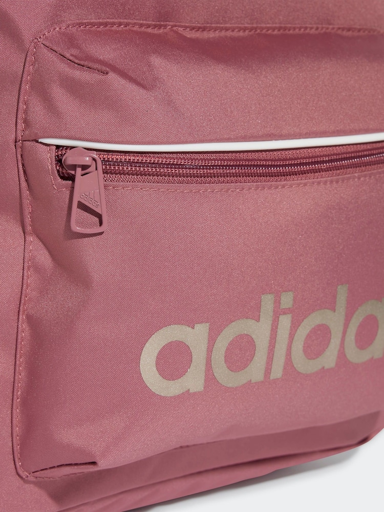 adidas Red Linear Essentials Backpack - Image 5 of 6