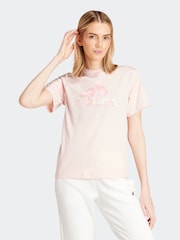 adidas Pink 100% Cotton Camo T-Shirt - Image 1 of 6