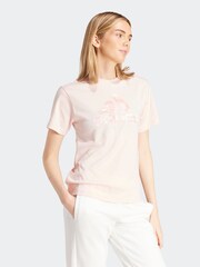 adidas Pink 100% Cotton Camo T-Shirt - Image 4 of 6