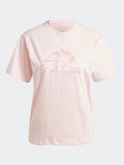 adidas Pink 100% Cotton Camo T-Shirt - Image 6 of 6