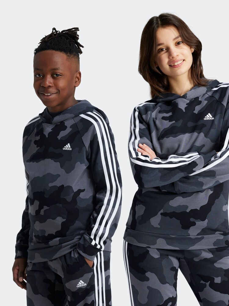 adidas Grey Camo Hoodie - Image 1 of 6