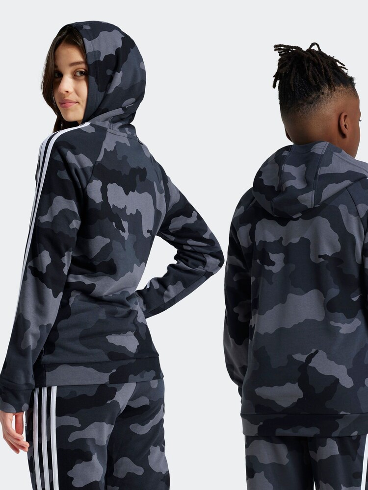adidas Grey Camo Hoodie - Image 2 of 6