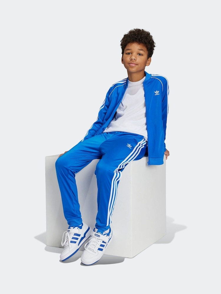 adidas originals Blue Superstar Track Joggers - Image 1 of 4