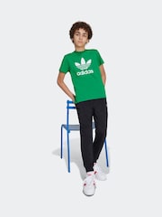 adidas orignal Green Kids Trefoil 100% Cotton T-Shirt - Image 2 of 4