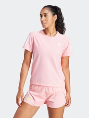 adidas Pink Own The Run T-Shirt - Image 1 of 7
