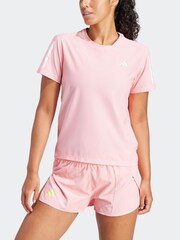 adidas Pink Own The Run T-Shirt - Image 4 of 7