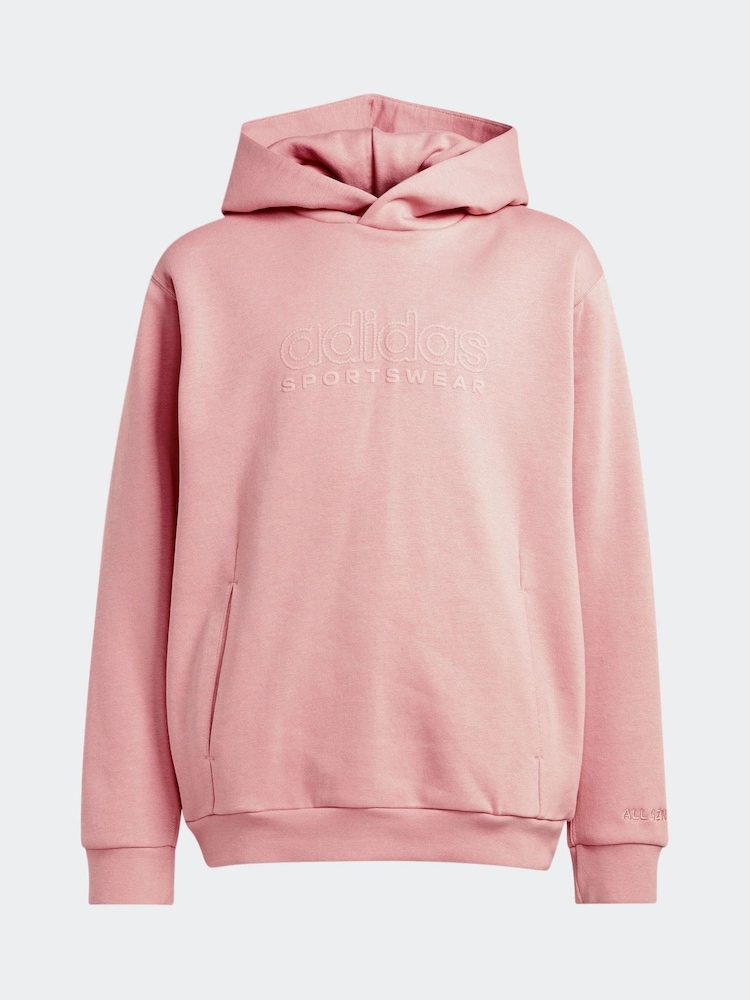 adidas Pink Kids ALL SZN Graphic Hoodie - Image 8 of 8 adidas Pink Kids ALL SZN Graphic Hoodie - Image 8 of 8