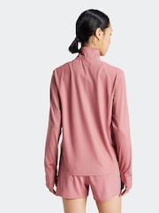 adidas Pink Own The Run 1/2 Zip Sweatshirt - Image 2 of 6