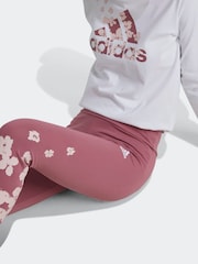 adidas White Essentials 100% Cotton Top and Leggings Set - Image 4 of 8