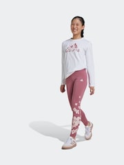 adidas White Essentials 100% Cotton Top and Leggings Set - Image 5 of 8