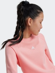 Розовый - adidas Street Jam круглый вырез свитшот - Изображение 3 из 6