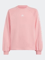 Розовый - adidas Street Jam круглый вырез свитшот - Изображение 6 из 6