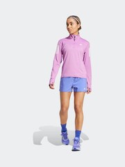 adidas Light Purple Own The Run 1/2 Zip Sweatshirt - Image 4 of 8