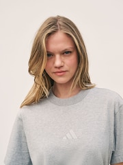 adidas Grey ALL SZN 100% Cotton T-Shirt - Image 4 of 4