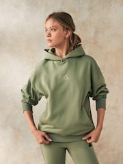 adidas Green ALL SZN Boyfriend Hoodie - Image 3 of 5