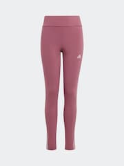 adidas Pink Dark Kids Sportswear Tiberio 3-Stripes Colorblock Fleece Leggings Set - Image 8 of 8