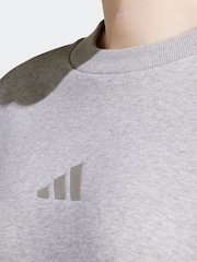 adidas Grey ALL SZN Sweatshirt - Image 5 of 7