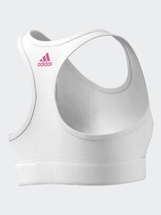 adidas White/Pink Essentials Linear Logo Cotton Bra Top - Image 15 of 16
