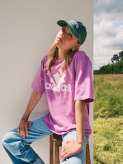 adidas Purple 100% Cotton Sportswear Future Icons Winners 3.0 T-Shirt - Image 1 of 5