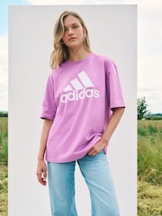 adidas Purple 100% Cotton Sportswear Future Icons Winners 3.0 T-Shirt - Image 3 of 5