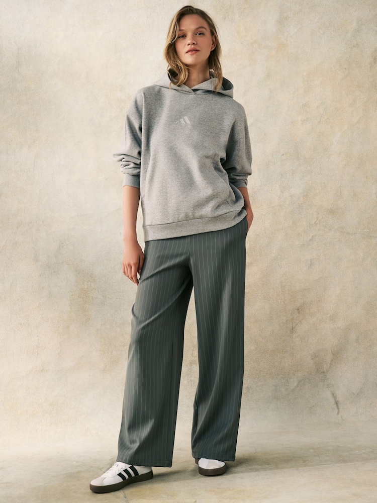 adidas Light Grey ALL SZN Boyfriend Hoodie - Image 2 of 6 adidas Light Grey ALL SZN Boyfriend Hoodie - Image 2 of 6