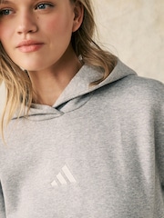 adidas Light Grey ALL SZN Boyfriend Hoodie - Image 4 of 6
