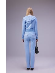 Womens Velour Straight Leg Joggers - Image 2 of 4