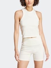 adidas White Long Rib Vest - Image 4 of 7