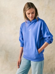 adidas Blue ALL SZN Boyfriend Hoodie - Image 1 of 5