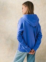 adidas Blue ALL SZN Boyfriend Hoodie - Image 3 of 5