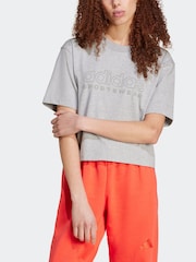 adidas Grey 100% Cotton ALL SZN T-Shirt - Image 3 of 7
