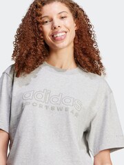 adidas Grey 100% Cotton ALL SZN T-Shirt - Image 4 of 7