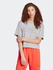 adidas Grey 100% Cotton ALL SZN T-Shirt - Image 6 of 7