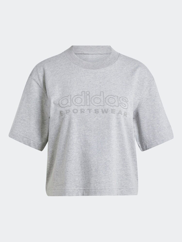 adidas Grey 100% Cotton ALL SZN T-Shirt - Image 7 of 7