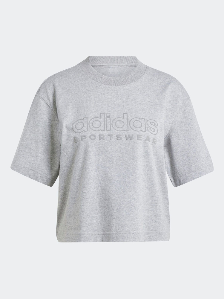 adidas Grey 100% Cotton ALL SZN T-Shirt - Image 7 of 7 adidas Grey 100% Cotton ALL SZN T-Shirt - Image 7 of 7