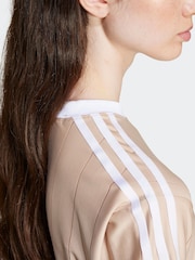 adidas Originals Brown 3-Stripes T-Shirt - Image 6 of 7