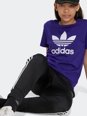 adidas orignal Purple Kids Trefoil 100% Cotton T-Shirt - Image 2 of 5