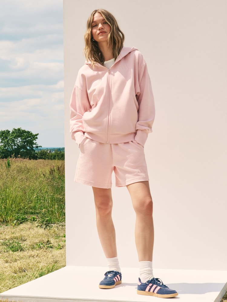 adidas Pink All Szn Full Zip Hoodie - Image 2 of 6
