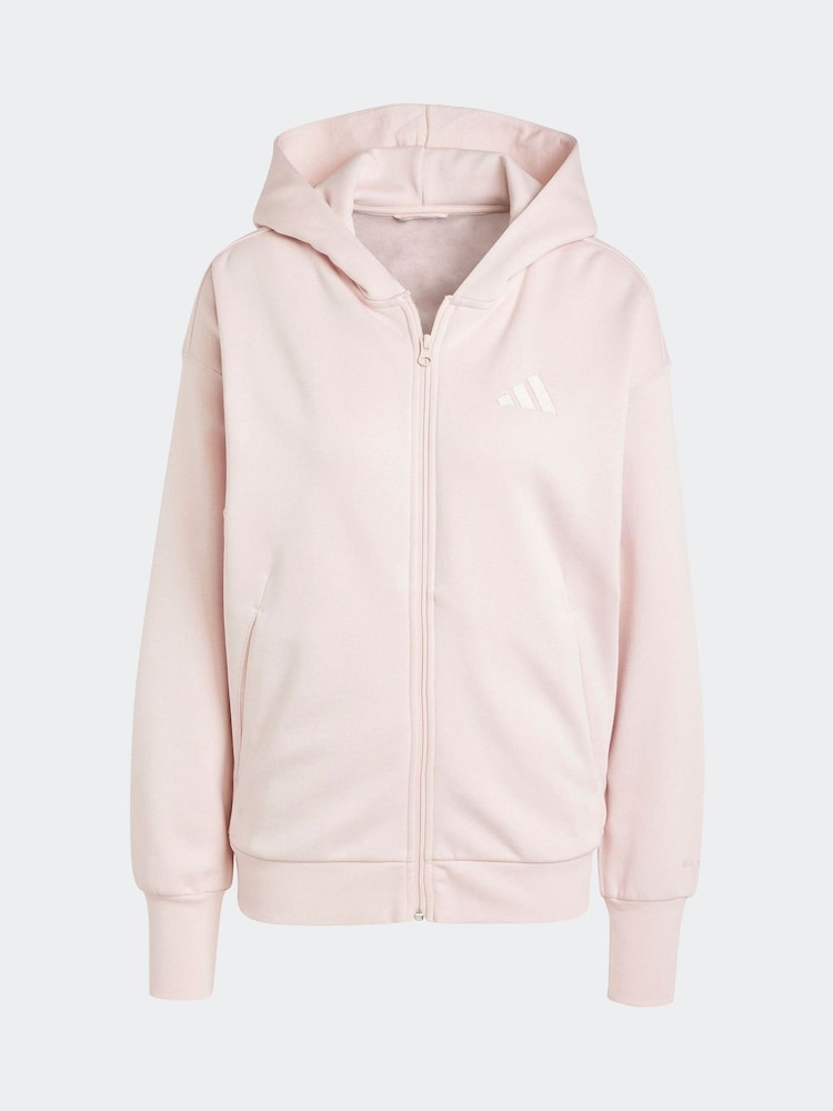 adidas Pink All Szn Full Zip Hoodie - Image 6 of 6