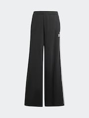 Черный - Широкие брюки из 100% хлопка с 3 полосками adidas Originals - Изображение 6 из 6