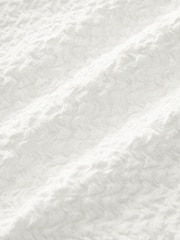 White Textured Scoop Neck Tank Top - Image 6 of 6